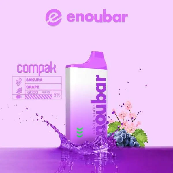 Sakura Grape ENOUBAR Compak Rechargeable Disposable Device 
