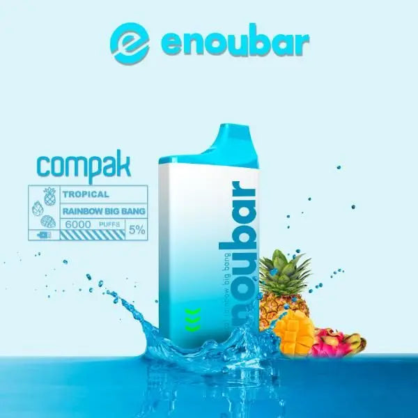 Tropical Rainbow Big Bang ENOUBAR Compak Rechargeable Disposable Device 