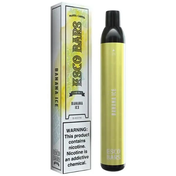 Banana Ice Esco Bars 2500 Puffs Disposable 10 Pack Bulk Deal!
