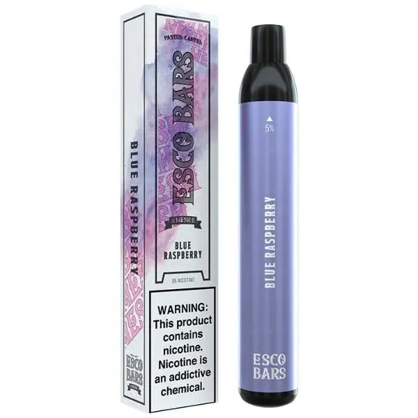 Blue Raspberry Esco Bars 2500 Puffs Disposable 10 Pack Wholesale Price!