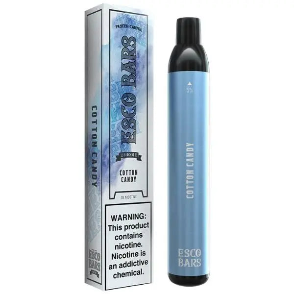 Cotton Candy Esco Bars 2500 Puffs Disposable 10 Pack Bulk Deal!