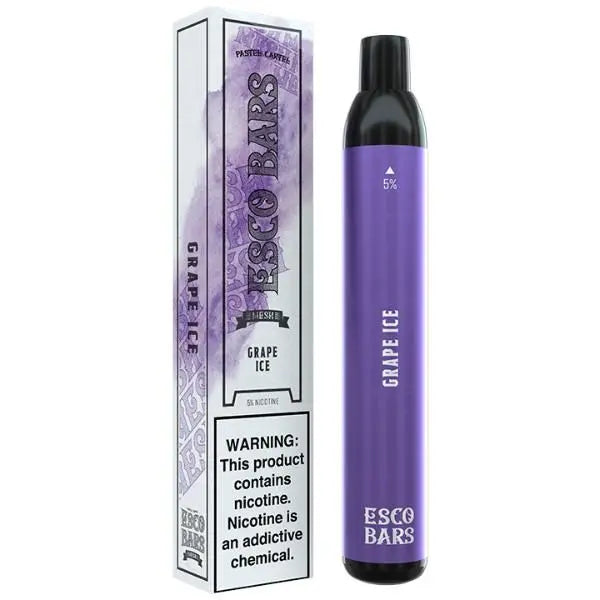 Grape Ice Esco Bars 2500 Puffs Disposable 10 Pack Wholesale Deal!