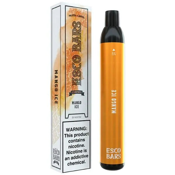 Mango Ice Esco Bars 2500 Puffs Disposable 10 Pack Bulk Price!