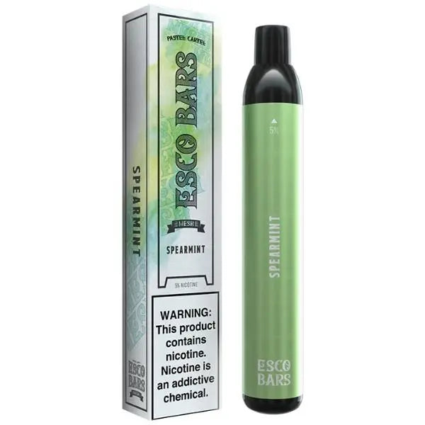 Spearmint Esco Bars 2500 Puffs Disposable 10 Pack Bulk Deal!