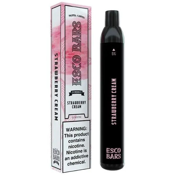 Strawberry Cream Esco Bars 2500 Puffs Disposable 10 Pack Wholesale Deal!
