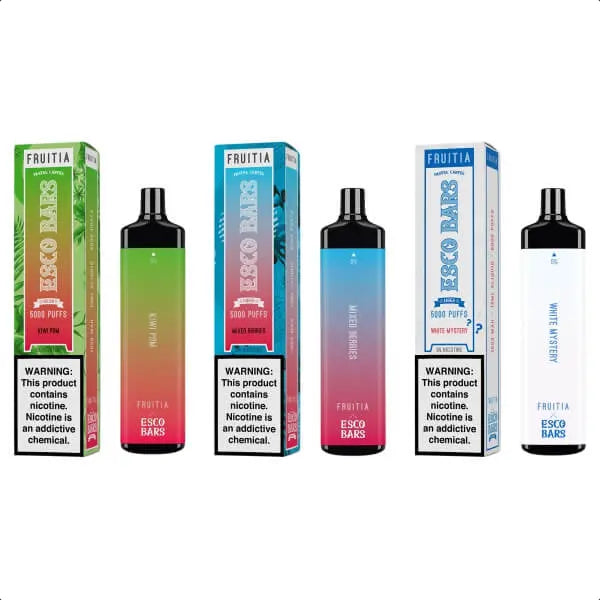 Fruitia x Esco Bars Mega Disposable Vape – 5000 Puffs | 14mL E-Liquid | 5% Nicotine