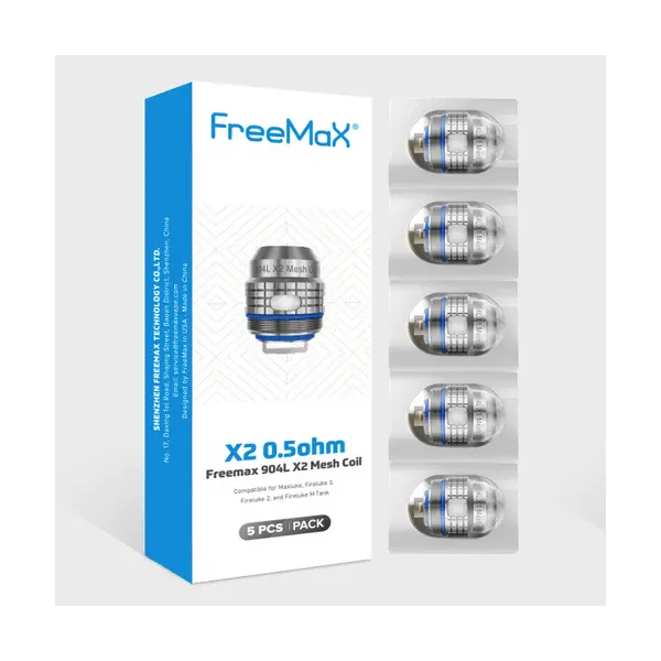 FreeMax Maxluke Replacement Coils (5-Pack) - COILTECH 4.0 for Maxluke, Fireluke 2 & Fireluke 3 Tanks