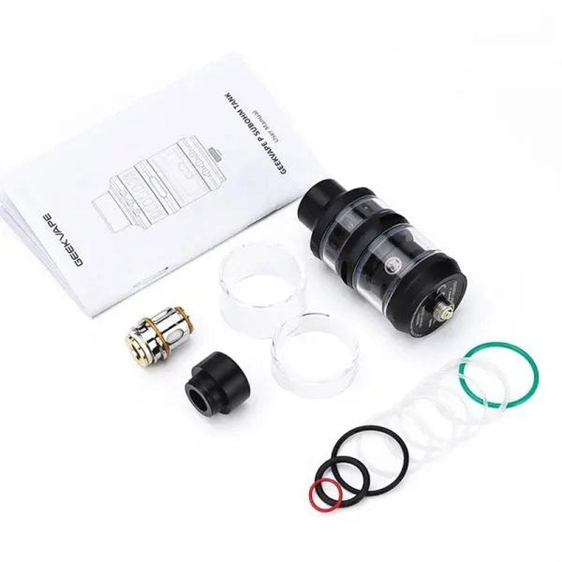 GeekVape P Sub-Ohm Tank durable metallic design wholesale accessories > tanks retail distribution - packaging view