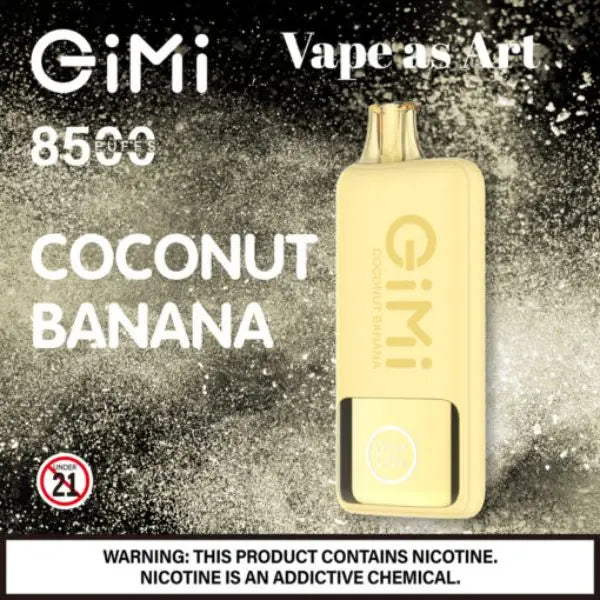 Gimi by FLUM 8500 Puffs Disposable Coconut Banana