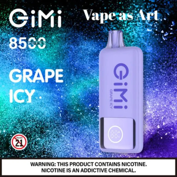 Gimi by FLUM 8500 Puffs Disposable Grape Icy