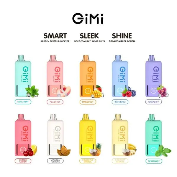 Gimi by FLUM 8500 Puffs Disposable All Flavors Family
