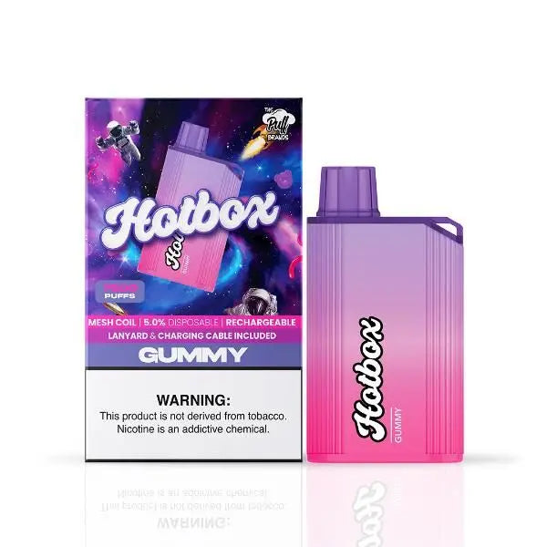 Gummy Puff Hot Box 7500 Puffs Rechargeable Disposable Best Bulk Prices