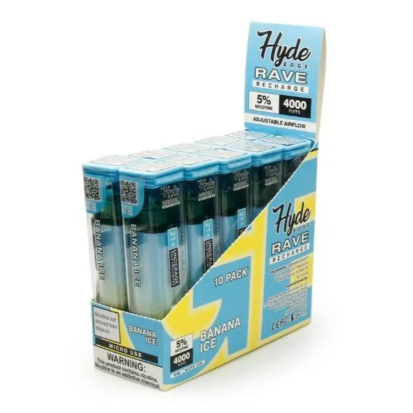 Banana Ice Hyde Edge RAVE Disposable 10-Pack Bulk Deal!
