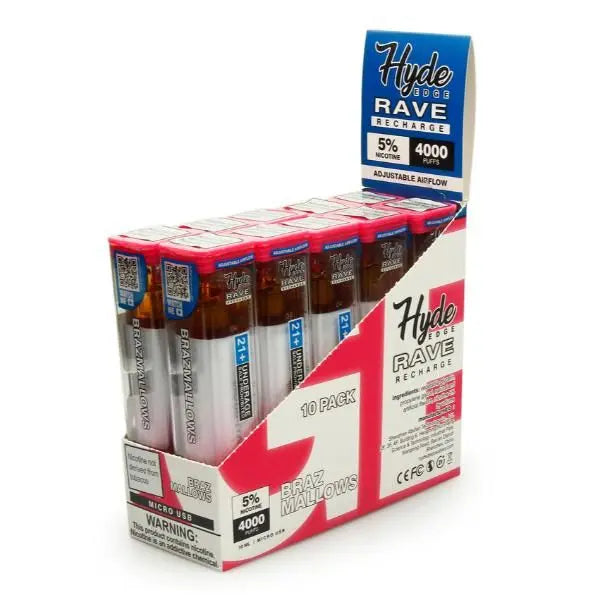 Brazmallows Hyde Edge RAVE Disposable 10-Pack Bulk Deal!