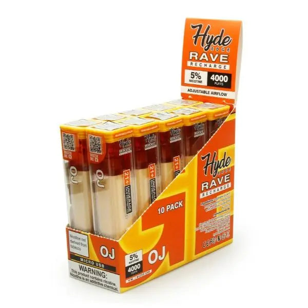 OJ Hyde Edge RAVE Disposable 10-Pack Bulk Cheap!