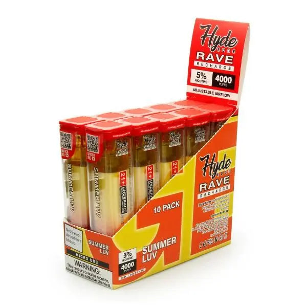 Summer LUV Hyde Edge RAVE Disposable 10-Pack Bulk Deal!