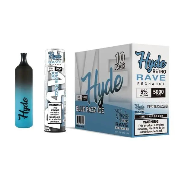 Blue Razz Ice Hyde Retro RAVE Single Disposable
