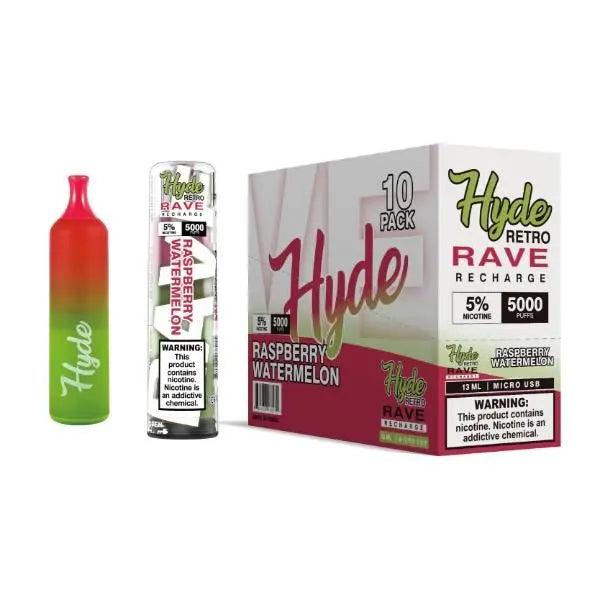 Raspberry Watermelon Hyde Retro RAVE Single Disposable