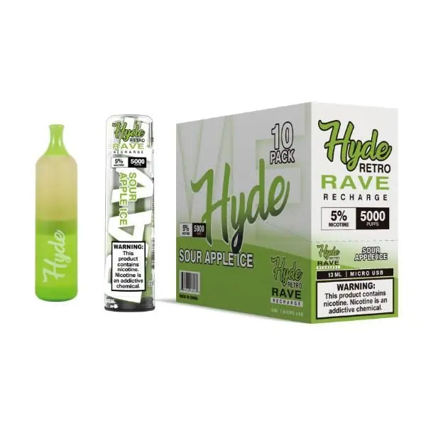 Sour Apple Ice Hyde Retro RAVE Single Disposable