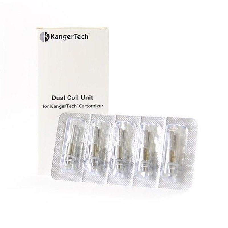 Kanger Dual Coil Replacement Coils 5-Pack wholesale accessories > replacement coils retail distribution