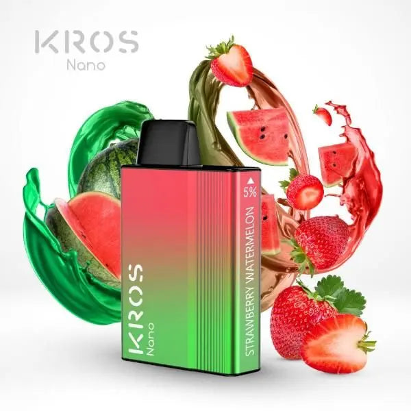 Strawberry Watermelon KROS Nano 5000 Puffs Disposable 6-Pack Best Deal!