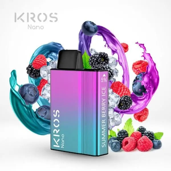 Summer Berry Ice KROS Nano 5000 Puffs Disposable 6-Pack Best Deal Price!