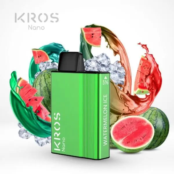 Watermelon Ice KROS Nano 5000 Puffs Disposable 6-Pack Bulk Deal!