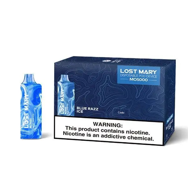 Lost Mary Mo5000 3% Flavors Blue Razz Ice