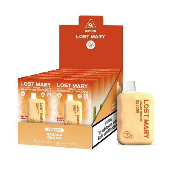 Lost Mary OS5000 Flavors Banana Duo Ice