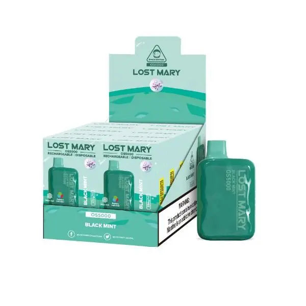 Lost Mary OS5000 Flavors Black Mint