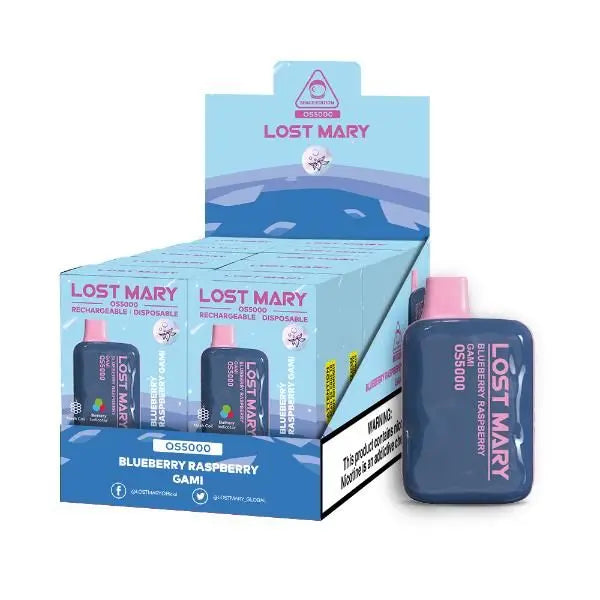 Lost Mary OS5000 Flavors Blueberry Raspberry Gami