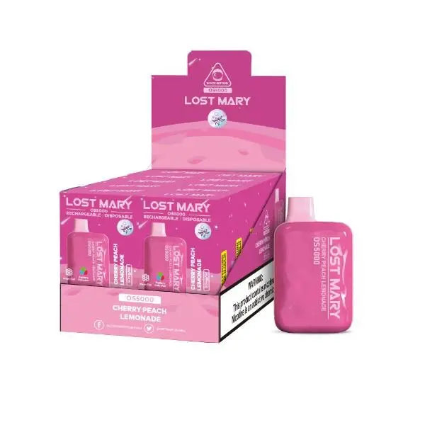 Lost Mary OS5000 Flavors Cherry Peach Lemonade