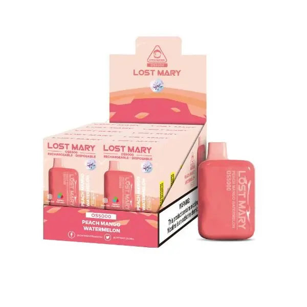 Lost Mary OS5000 Flavors Peach Mango Watermelon