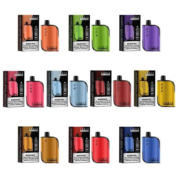 Lucid Charge Disposable Vape – 7000 Puffs | 10-Pack