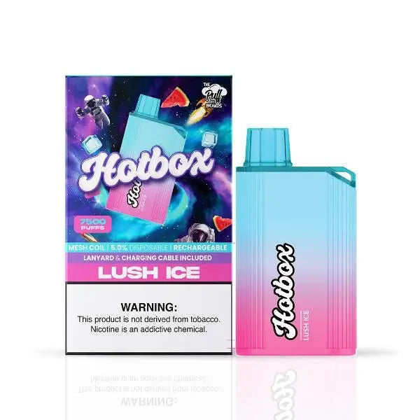 Lush Ice Puff Hot Box 7500 Puffs Rechargeable Disposable 
