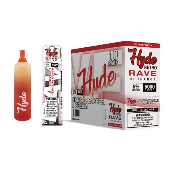Mango Peaches & Cream Hyde Retro RAVE Single Disposable