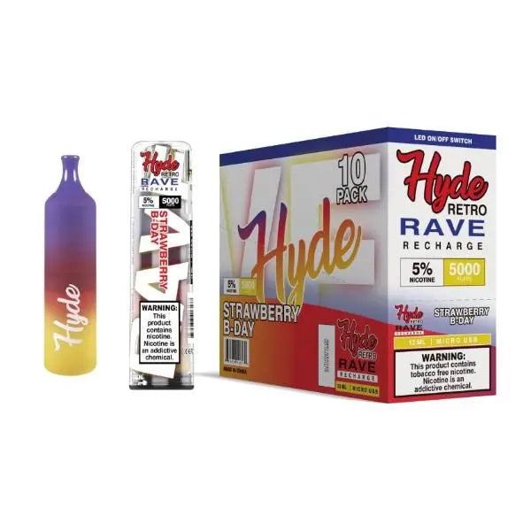 Strawberry B-Day Hyde Retro RAVE Single Disposable