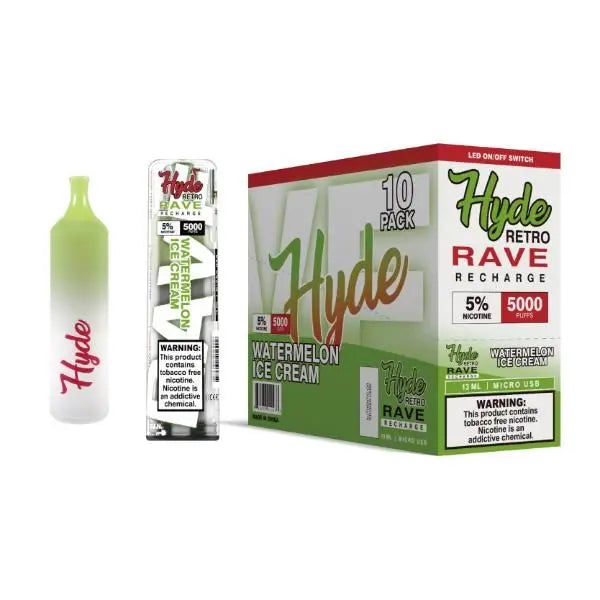 Watermelon Ice Cream Hyde Retro RAVE Single Disposable