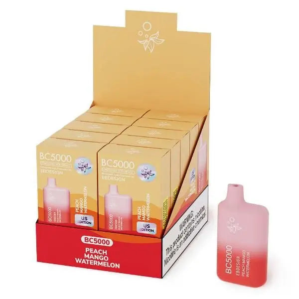 EB Designs BC5000 Disposable-10-Pack Peach Mango Watermelon