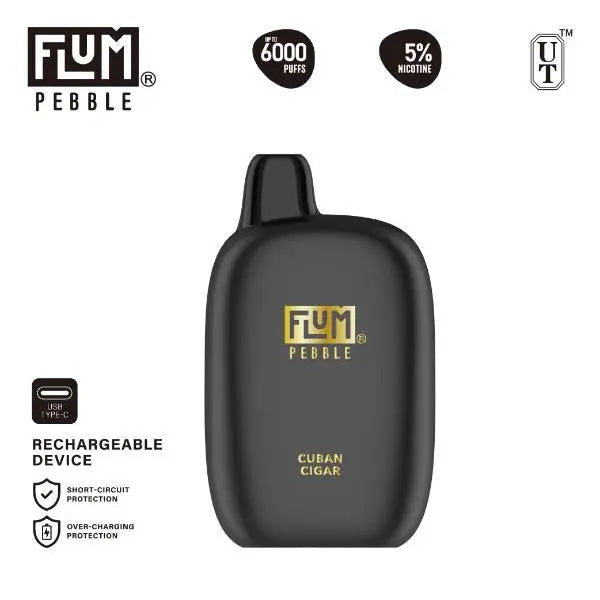 Flum Pebble 6000 Puffs Rechargeable Disposable Cuban Cigar
