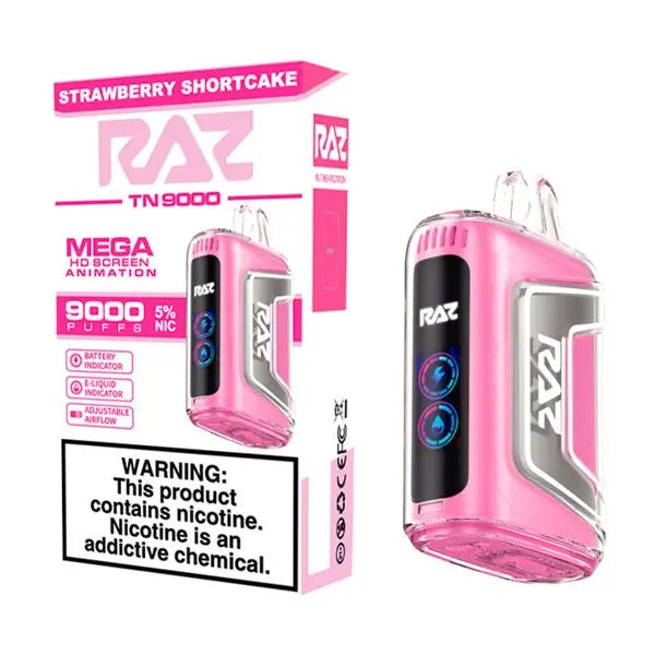 RAZ TN9000 9000 Puffs Disposable Strawberry Shortcake