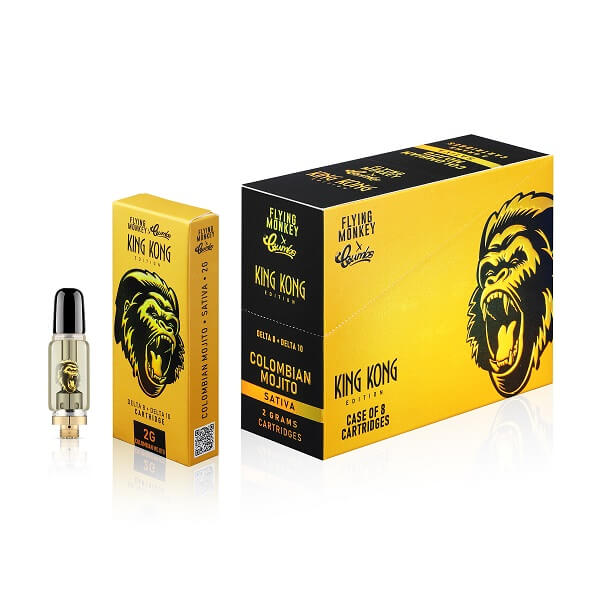 Flying Monkey X Crumbs King Kong D8 D10 Cartridges | 2 Gram | 8 Count Display