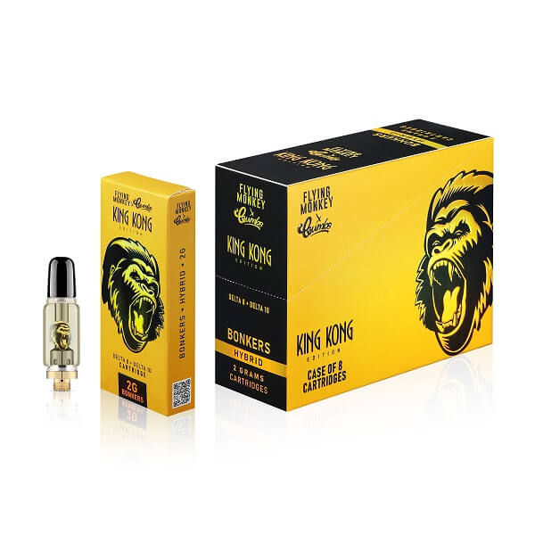 Flying Monkey X Crumbs King Kong D8 D10 Cartridges | 2 Gram | 8 Count Display
