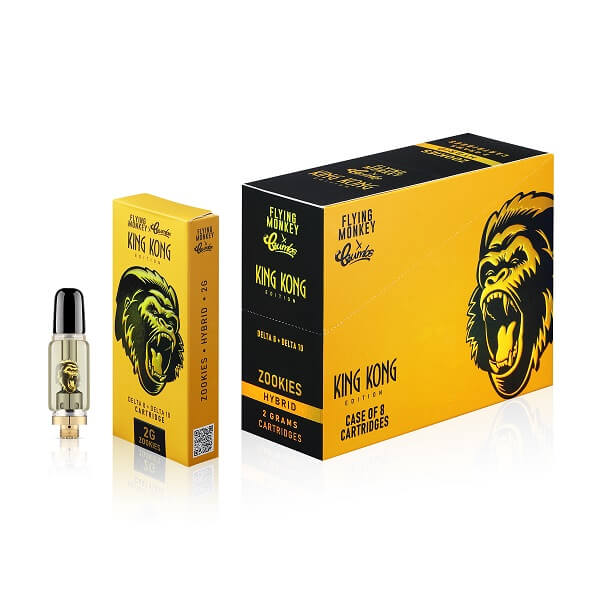Flying Monkey X Crumbs King Kong D8 D10 Cartridges | 2 Gram | 8 Count Display