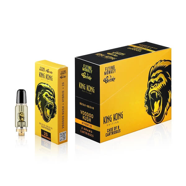 Flying Monkey X Crumbs King Kong D8 D10 Cartridges | 2 Gram | 8 Count Display