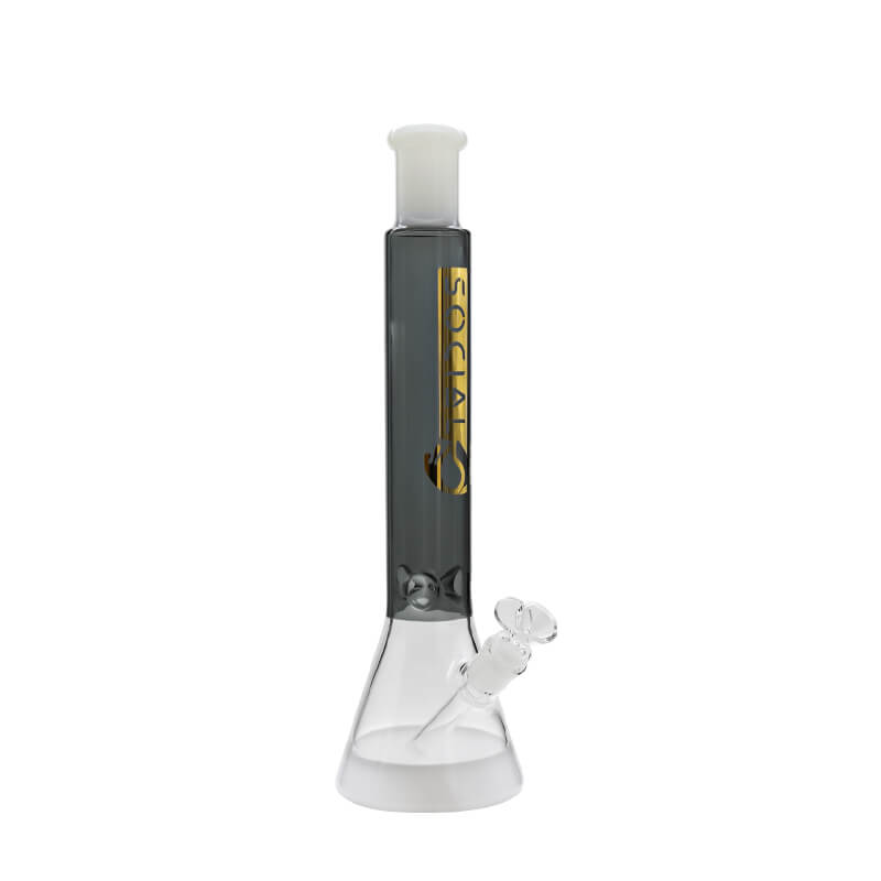 Social ATALANTA Colored Tube Beaker Waterpipe (A-18/A-10) | 15 inch | Assorted Colors