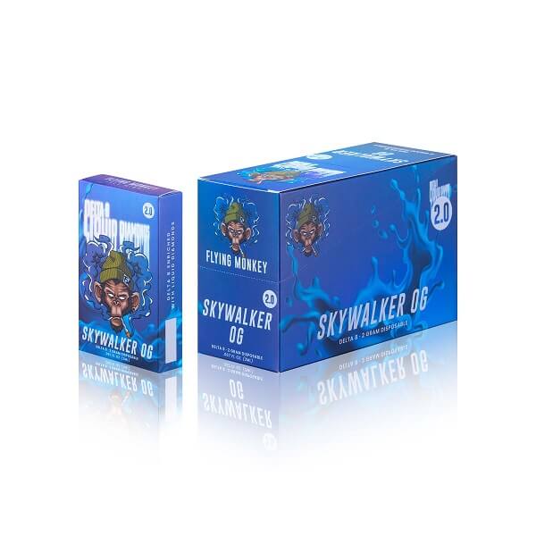 Flying Monkey D8 Liquid Diamonds Disposable | 2 Gram | 8 Count Display