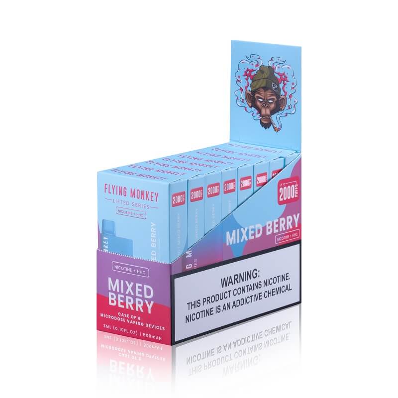 Flying Monkey LIFTED Series Disposable | 5% Nicotine + THC | 8 Count Display