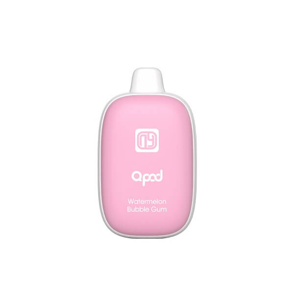 QPOD 6000 Rechargeable Disposable | 5% Nicotine | 6000 Puffs | 5 Count Display | Watermelon Bubblegum