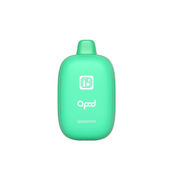 QPOD 6000 Rechargeable Disposable | 5% Nicotine | 6000 Puffs | 5 Count Display | Spearmint